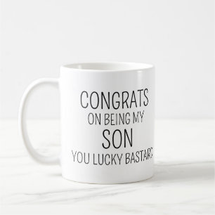 Herzlichen Glückwunsch, dass du mein Sohn bist Kaffeetasse