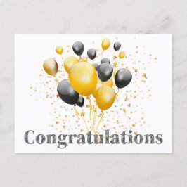 Herzlichen Glückwunsch Dekoratives Disco Ball Postkarte