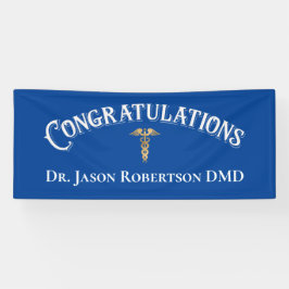 Herzlichen Glückwunsch Dentist Dental Modern Blue Banner