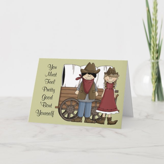 Herzlichen Glückwunsch Fee Good Card - Western Karte (Vorderseite)