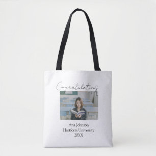 Herzlichen Glückwunsch Foto Absolvent Name Univers Tasche