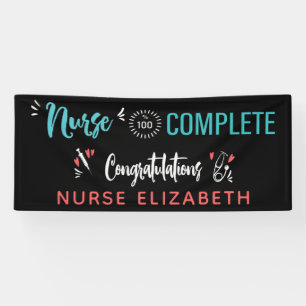 Herzlichen Glückwunsch Funny Nursing Abschluss Banner