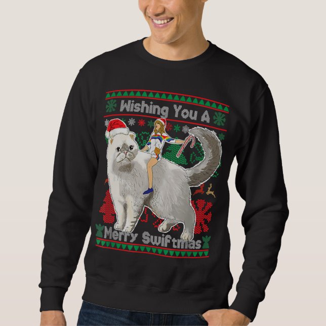 Herzlichen Glückwunsch für ein fröhliches Weihnach Sweatshirt (Vorderseite)