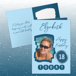 Herzlichen Glückwunsch Geburtstag 18 heute fügen F Karte