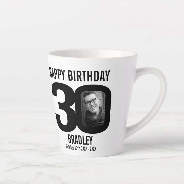 Herzlichen Glückwunsch Geburtstag 30 nennen Sie zw Milchtasse (Rechts)
