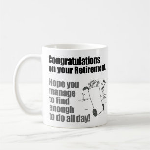 Herzlichen Glückwunsch Golfer Ruhestand Kaffeetasse