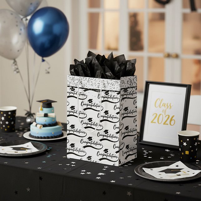 Herzlichen Glückwunsch grad Mittlere Geschenktüte (Von Creator hochgeladen)