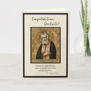 Herzlichen Glückwunsch Graduate 2025 Orthodox Chri Karte