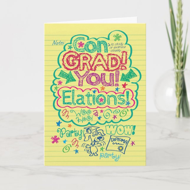 Herzlichen Glückwunsch Graduate A Hervorzuheben Karte (Vorderseite)