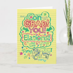 Herzlichen Glückwunsch Graduate A Hervorzuheben Karte