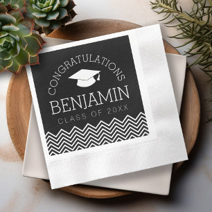 Herzlichen Glückwunsch Graduate Abschluss CAN EDIT Serviette