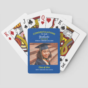 Herzlichen Glückwunsch Graduate Abschluss Custom F Spielkarten