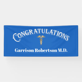 Herzlichen Glückwunsch Graduate Blue MD Doctor Ban Banner