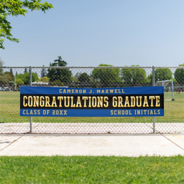 Herzlichen Glückwunsch Graduate Blue | Schwarz | G Banner (Insitu)