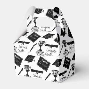 Herzlichen Glückwunsch Graduate Cap und Diploma Co Geschenkschachtel