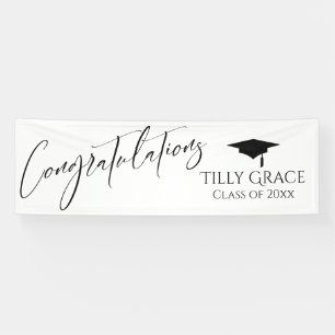 Herzlichen Glückwunsch Graduate Class White Banner