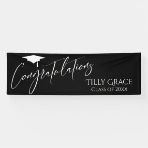 Herzlichen Glückwunsch Graduate Class White on Bla Banner