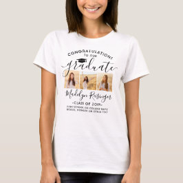 Herzlichen Glückwunsch Graduate Foto Collage Absch Tri-Blend Shirt