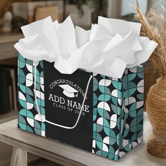 Herzlichen Glückwunsch Graduate Graduation Cap MCM Große Geschenktüte (Custom Gift Bag)