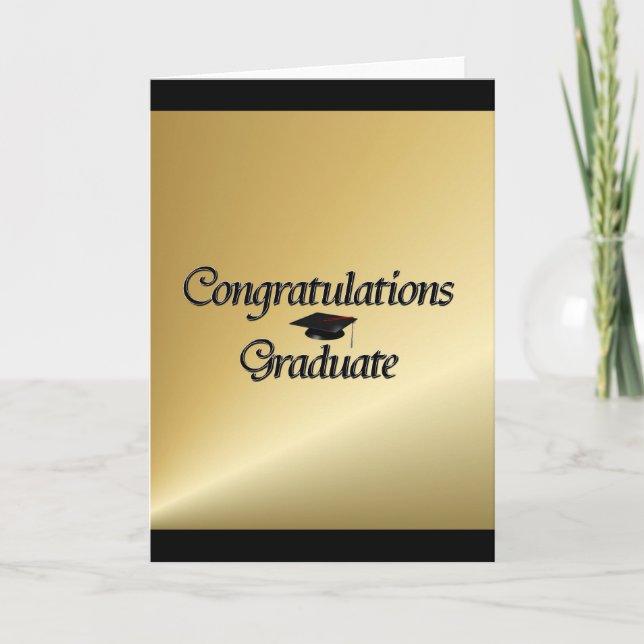 Herzlichen Glückwunsch Graduate Karte (Vorderseite)