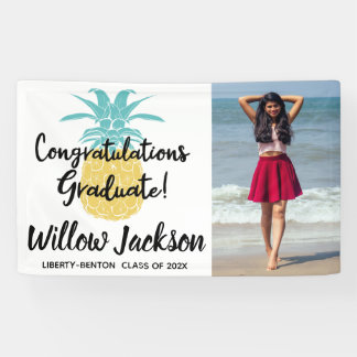 Herzlichen Glückwunsch Graduate Luau Grad Party, F Banner