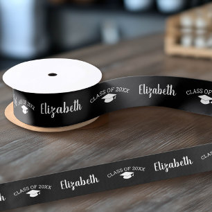 Herzlichen Glückwunsch Graduate Name Script Abschl Satinband