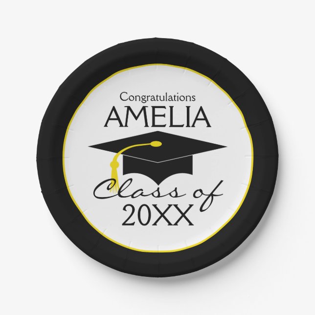 Herzlichen Glückwunsch Graduate Pappteller (Vorderseite)