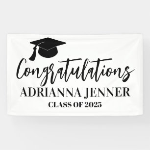 Herzlichen Glückwunsch Graduate Simple Modern Scri Banner