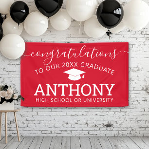 Herzlichen Glückwunsch Grand Graduate rot, virtuel Banner