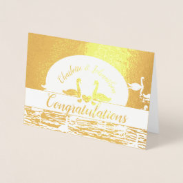 Herzlichen Glückwunsch Hochzeit/ Jubiläum/ Verlobu Folienkarte