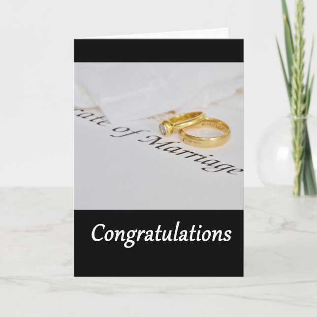 Herzlichen Glückwunsch Hochzeit Karte (Vorderseite)