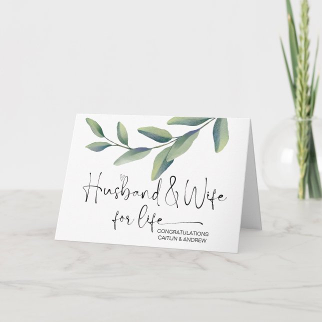 Herzlichen Glückwunsch Hochzeit New Weds Braut und Karte (Vorderseite)
