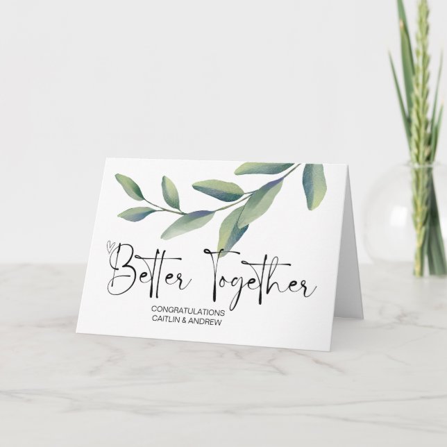 Herzlichen Glückwunsch Hochzeit New Weds Braut und Karte (Vorderseite)