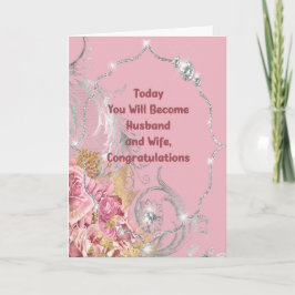 Herzlichen Glückwunsch Hochzeitskarte mit Imitate  Karte