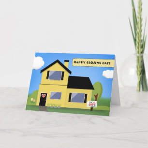 Herzlichen Glückwunsch House Closing Day aus Real  Feiertagskarte
