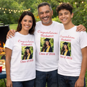 Herzlichen Glückwunsch Ihr Abschluss Foto T-Shirt