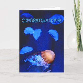 Herzlichen Glückwunsch Jellyfish Card Karte