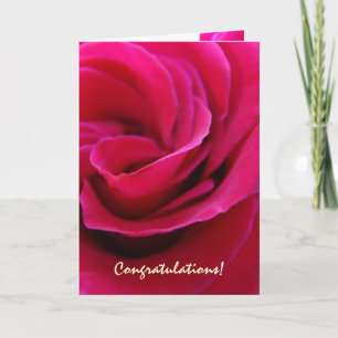 Herzlichen Glückwunsch! Karten Pin Rose Blumen Hoc