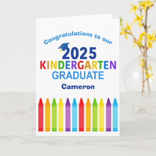 Herzlichen Glückwunsch Kindergarten Abitur individ Karte