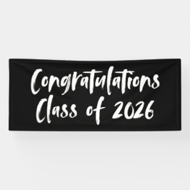 Herzlichen Glückwunsch Klasse von 2025 Black Absch Banner