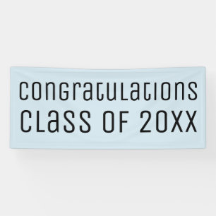 Herzlichen Glückwunsch Klasse von Light Blue Absch Banner