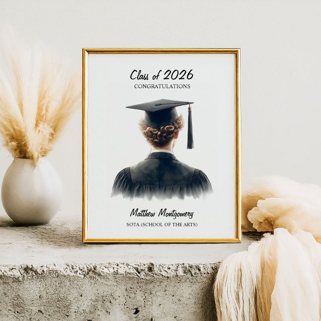 Herzlichen Glückwunsch Lockiger Blonder Männlicher Poster (Von Creator hochgeladen)