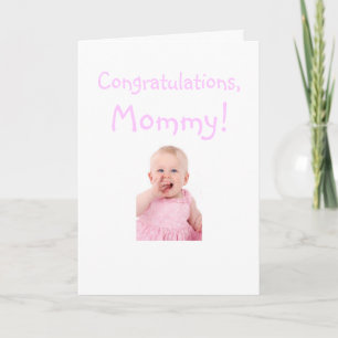 Herzlichen Glückwunsch Mama aus der neuen Babykart Karte