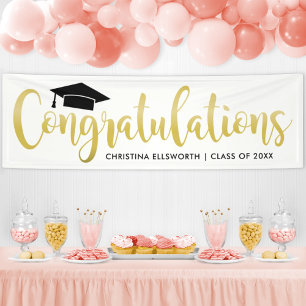 Herzlichen Glückwunsch Modern Gold Custom 2024 Abs Banner