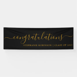 Herzlichen Glückwunsch Modern Gold Custom Abschlus Banner