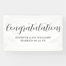 Herzlichen Glückwunsch Moderne Schwarze Schrift Ho