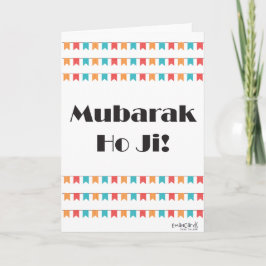 Herzlichen Glückwunsch - Mubarak Desi Karte