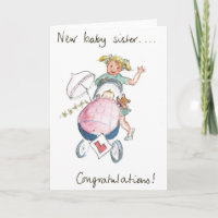 Herzlichen Glückwunsch - Neue Baby Schwester!