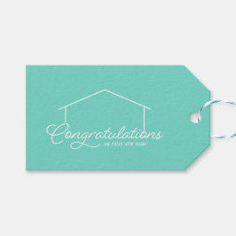 Herzlichen Glückwunsch Neue Zuhause Silhouette Edi Geschenkanhänger