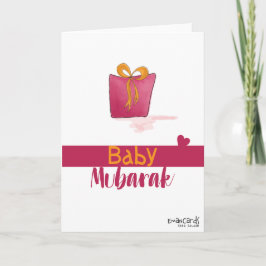 Herzlichen Glückwunsch - Neugeborenes im Geschenkk Karte